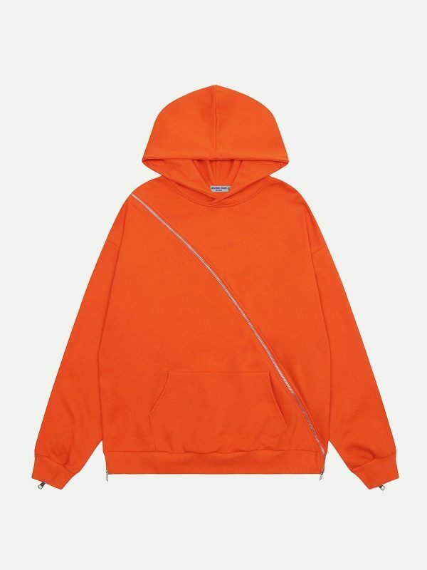 retro zip up hoodie [edgy] streetwear essential 5077